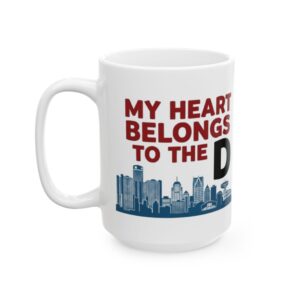 My Heart Belongs to Detroit Personalized Coffee Mug